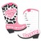 Big Dot of Happiness Rodeo Cowgirl - Shaped Fill-In Invitations - Pink Western Party Invitation Cards with Envelopes - Set of 12